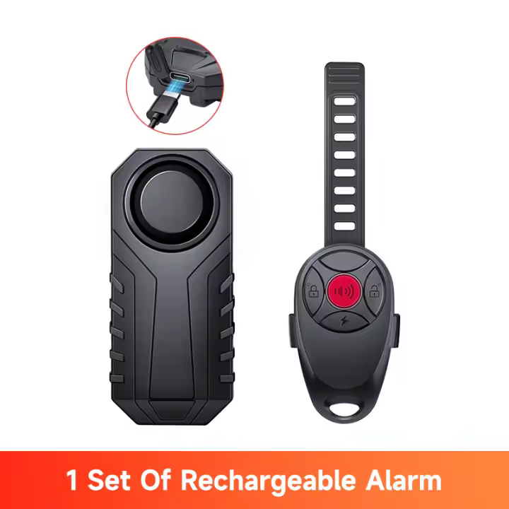 WSDCAM Alarma Antirrobo para Bicicleta Inalámbrica Impermeable, Sensor de Movimiento, Kit de Alarma para Bicicletas y Scooters Eléctricos - 1