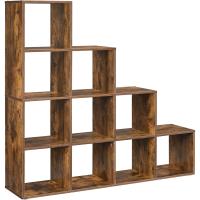 Estante de Libros de 10 Cubos Diseño Abierto con Compartimentos Decoración, Fotos, Plantas - details 0