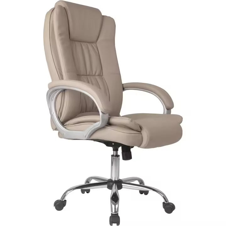 Sillón de oficina elevable y reclinable, piel sintética - 1