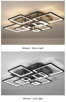Lámpara de Techo Cuadrada Moderna LEFAN 65Watt Luz LED para Decoración de Habitación, Oficina, Comedor Candelabros de Iluminación y Decoración - details 16