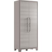 Almacenaje Interior y Exterior | Resina | Estanco al Agua con 2 Puertas y 4 Estantes de Altura Regulable | Color Beige/Arena | 80 x 44 x 182 cm - details 12