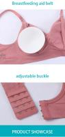 3 Pcs Pack Sujetador De Maternidad Transpirable Para Empequeñecimiento Y Dormir Sin Aros Ni Costuras Ni Ralladuras Ni Químicos Ni Alérgenos Ajuste De Correa Trasera Natural Para Mujer - details 9