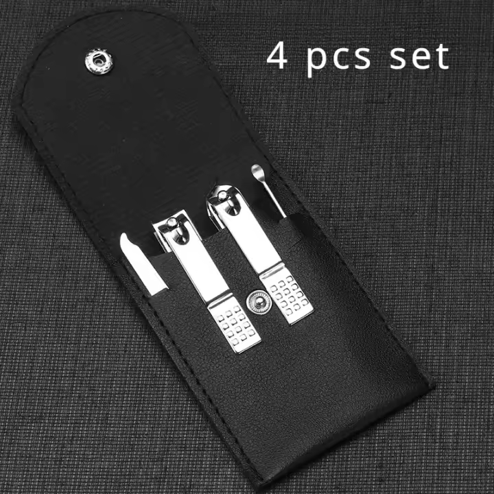 Juego de cortaúñas para manicura, cortaúñas de acero inoxidable para el hogar, cucharilla para las orejas, tijeras de pedicura, 4/7/10 piezas - 1