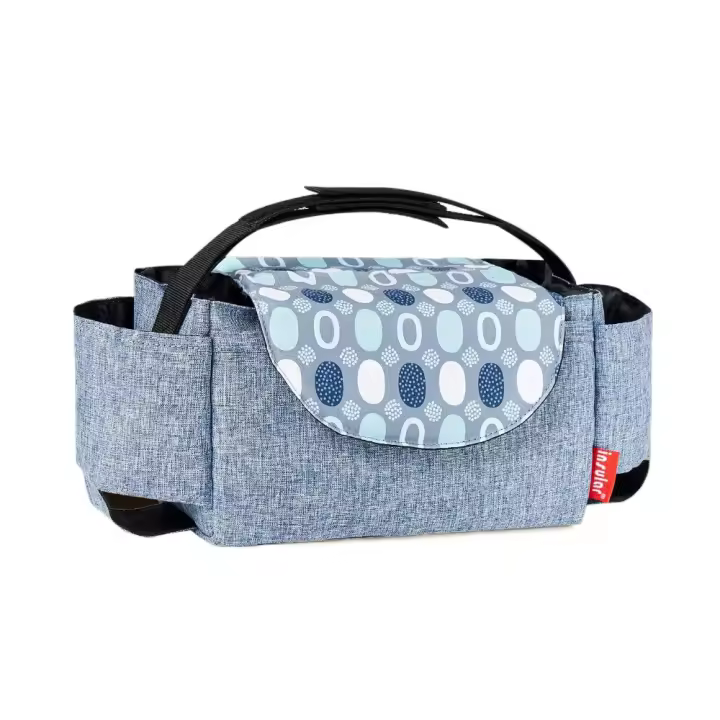 Bolsa organizadora multifuncional para cochecito, Bolsa de mamá de gran capacidad, Bolsa de almacenamiento para cochecito, portabotellas, Bolsa de pañales, Bolsa de almacenamiento para cochecito - 1