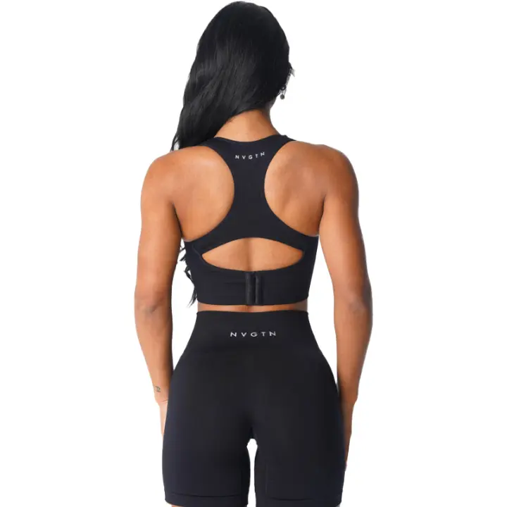 Sujetador Deportivo Mujer NVGTN Ignite Sin Costuras de Spandex Elástico Transpirable Mejora la Forma de los Pechos para Fitness y Deportes de Ocio Ropa Interior - 1