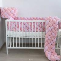 Parachoques para cuna de bebé, circunferencia de cama trenzada para recién nacidos, barrera contra choques, rieles de cama de seguridad para niños, 1,5 M - details 2