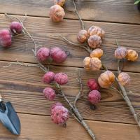 Ramas de calabaza artificiales de 12 frutas de planta verde, simulación realista hecha a mano, plantas falsas elegantes, decoración del hogar - details 10