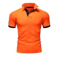 Polo ajustado de manga corta para hombre, Camisa lisa con cuello suave, informal, para trabajo, Golf, senderismo, color rosa - details 19