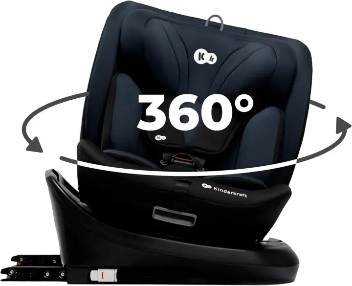 Silla de coche, I-SIZE 40-150 cm, Isofix, Silla coche bebé, para niños, Ajustable, Sillade, RWF, FWF, Asiento de coche Universal, 360º, Grupo 0+/1/2/3, 0-36 kg, Negro - 1