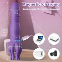 Empaque privado Masajeador de glande masculino sexy con 3 modos de empuje y 9 modos de vibración, entrenador de retardo, vibrador, masturbador de clímax oral, juguetes sexuales para hombres - details 9