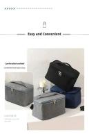 Bolsa de Higiene para Hombres de Viaje de Negocios Bolsa de Almacenamiento de Tela Oxford de Gran Capacidad Bolsa de Mano Portátil para Empaquetado de Cosméticos - details 2