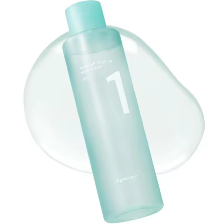 Numbuzin No.1 Tónico de hierbas calmantes puro y completo para brotes, enrojecimiento y control de exceso de grasa Centella asiática, hoja de corazón, raíz de regaliz - 1