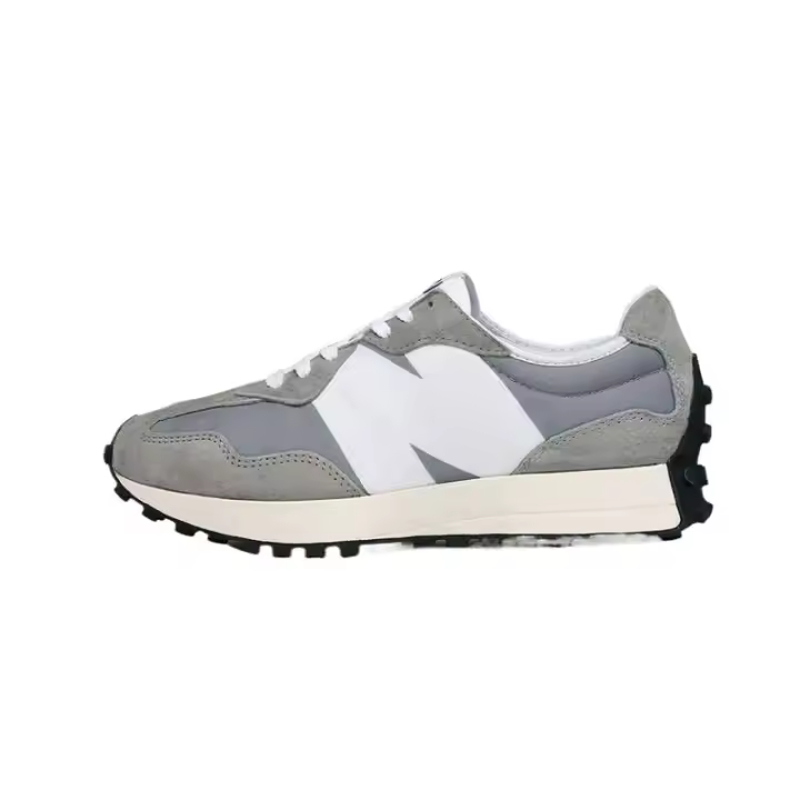 【Tienda insignia oficial】 Leten NB 327 Zapatos deportivos casuales para hombre y mujer gris y blanco - 1