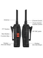 Walkies Talkies Batería Recargable Walky Talky Profecionales 16 Canales CTCSS DCS Transmisores Receptores Radiocomunicación Gran Alcance Emisora Radio con Pinganillos - details 4
