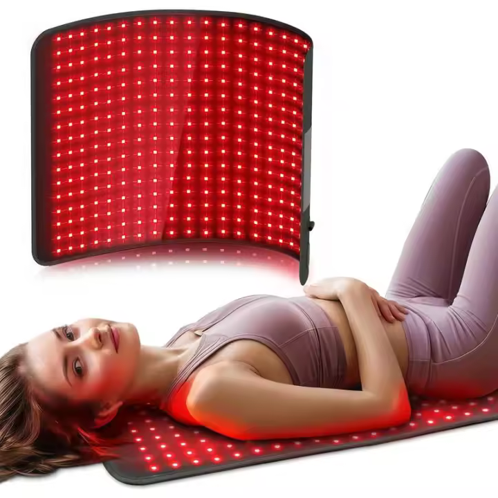 Comfytemp Almohadilla de terapia de infrarrojos cercanos elegible para FSA HSA, cuerpo rojo grande de 24 x 17 pulgadas con 320 LED, envoltura de luz de 48 W para la cintura trasera - 1