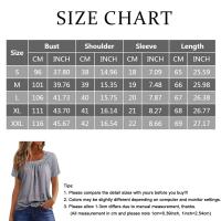 Camisetas Casuales de Verano para Mujer Top Básico Sólido con Botón Cuello en V Estilo Callejero Oversize Ropa de Moda - details 6
