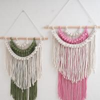 Tapiz Bohemio Tejido a Mano, Decoración Pared con Borlas Coloridas, Tela Colgante para Habitaciones - details 7