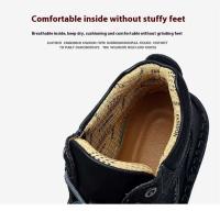Parte superior de microfibra cruzada para zapatos deportivos informales para hombre, forro de cachemira de talla grande, suave y - details 9