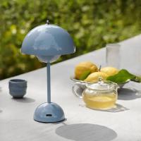 Lámpara de mesa de seta recargable por USB, accesorio de iluminación interior con ajuste de tres velocidades, lámpara de escritorio de brote de flores, decoración del Hoom, luz nocturna - details 10