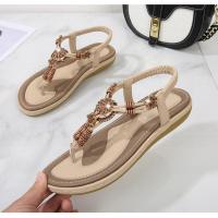 Sandalias de Tacón Alto de Verano 2025 Estilo Bohemio Chic de Madera Tejida Talla Grande - details 24