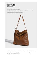 Bolso de gran capacidad de moda para mujer, nuevo bolso de hombro retro simple, bolso de viaje. - details 9