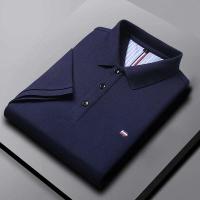 Polo versátil de algodón para hombre, camiseta informal a la moda, Top bordado transpirable y cómodo, novedad de 2025 - details 6