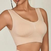 Top corto sin mangas para mujer, nuevo estilo, sujetador deportivo de Yoga, secado rápido, hilo, Top de Fitness, espalda hermosa, sujetador deportivo sin costuras, sólido - details 5