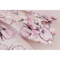 BUNO-blusa de satén para mujer, Tops con estampado Floral, cuello vuelto, camisa de una sola botonadura, camisas holgadas elegantes de manga larga a la moda - details 15