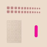 Uñas postizas reutilizables para amantes de la decoración de uñas, belleza, rosa, decoración con purpurina, dulce y encantadora - details 4