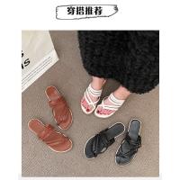 Sandalias de Mujer Verano 2025 Punta Redonda Moderna - Tejido Artesanal con Doble Estilo Playa y Ciudad - Zapatos Deportivo Elegante de Moda para Vacaciones (Estilo Havaianas) - details 9