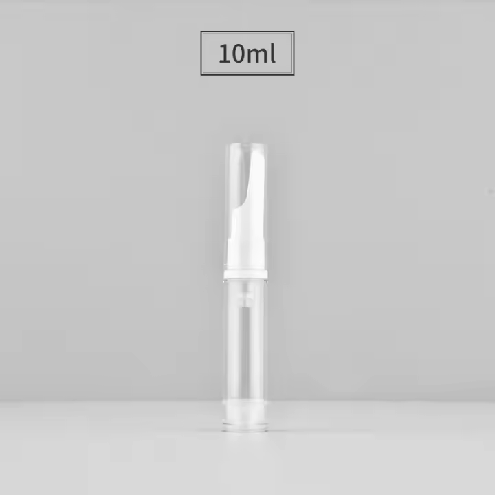 Botella con bomba de vacío transparente sin aire, crema cosmética para ojos, dispensador de tamaño de viaje, contenedores rellenables, herramientas de maquillaje portátiles, 5/10/15ml - 1
