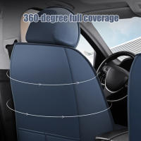 Cubierta de asiento de coche Universal en cuero PU protector de asiento de coche fácil de instalar cubierta de banco trasero abierta y frente - details 11