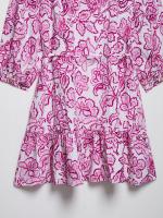 Mini vestido con estampado de flores de moda para mujeres europeas y americanas - details 11