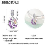 Nuevos Dijes de Plata de Ley 925 Diseño de Abrazo de Amor Zirconia Joyería de Mujer DIY Pulseras - details 24