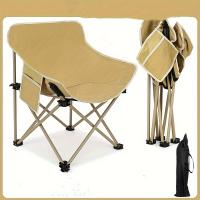 Silla plegable portátil para exteriores, silla de playa para acampar, plegable, ligera con forma de media luna - details 4