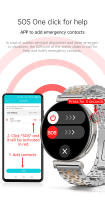 Reloj inteligente VL45 Pro, dispositivo con detección ECG, Bluetooth, llamada de emergencia SOS, fotografía remota, Pantalla AMOLED, novedad de 2024 - details 17