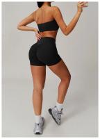 Ropa interior con corpiño antiflacidez para mujer, Tops deportivos de una pieza sin tirantes, ropa interior deportiva nublada, ropa ajustada para gimnasio y Yoga - details 28