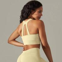 Sujetador deportivo a prueba de golpes para mujer, camiseta sin mangas para correr, ropa interior sexy para fiesta y yoga - details 9