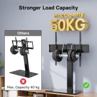 Soporte TV para Televisores de 42 a 86 Pulgadas, Altura Ajustable con Base de Vidrio Templado, Capacidad para 50 kg, máx. VESA 800x600mm - details 6