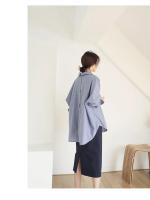 Blusa holgada de chifón para mujer, camisa elegante de manga larga, color blanco, Estilo Vintage, para verano y primavera - details 6