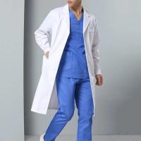 Bata de Laboratorio Hombre Mujer, Bata Médica Algodón Poliéster Bata Blanca Manga Larga Bata Laboratorio Disfraz Doctora para Estudiantes Escuela Laboratorio de Ciencia Enfermera - details 8