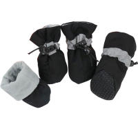 Zapatos cálidos de invierno para perro, botas antideslizantes impermeables para caminar al aire libre, accesorios para mascotas, pata protectora para cachorros y gatitos, 4 unids/set - details 9