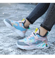 Zapatillas de deporte cálidas de invierno para niños, zapatos antideslizantes de cuero para niñas, zapatos casuales para caminar, zapatos deportivos para correr, zapatos de algodón para niños - details 13