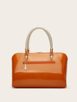 Bolsa de almohada de charol 2025 primavera y verano nuevo bolso brillante bolso nupcial moda de alta gama de un solo hombro oblicuo span bolso de las mujeres. - details 13