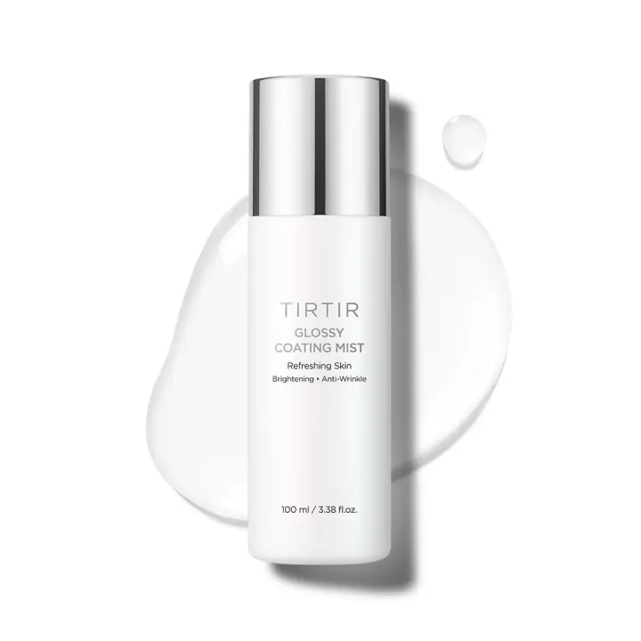 TIRTIR Recubrimiento Brillante 3.38 fl. oz, niebla facial iluminadora de ácido poliglutámico para una piel fresca y radiante, refrescante, calmante y maquillaje - 1