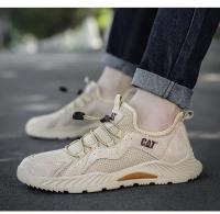 Zapatillas de Moda para Hombres al Aire Libre Zapatos Deportivos Transpirables Antideslizantes de Malla de Verano Calzado Casual de Marrón - details 3