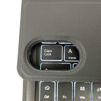 Funda con teclado Bluetooth para tableta Honor V7 Pro, 11 pulgadas, Trackpad, retroiluminación, teclado Inglés y Español - details 9