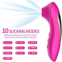 Vibradorador Mujer Juguetes Eróticos Pareja Sexuales succionador Clítoris Femenino con 10 Modos Vibración juguete sexual mujer masaje, 100% impermeable - details 1