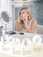 ANLAN Rizador de pestañas eléctrico Boca ancha Recargable Levantamiento de pestañas que dura 24 horas Control de temperatura NTC Herramienta de maquillaje portátil con clip - details 3