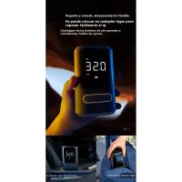 Inflador de neumáticos compresor de aire portátil - bomba de aire del coche, 150 PSI bomba de aire eléctrica recargable para coches, motos, bicicletas, bicicletas de bola, con manómetro digital, luz LED, fuente de alimentación móvil - details 9